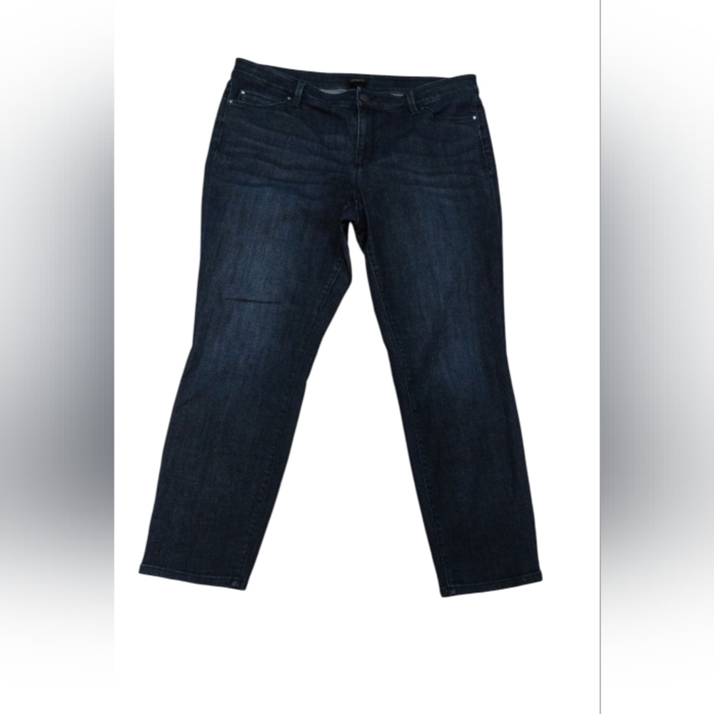 Ann Taylor Dark Blue Curvy Denim Jeans SZ 14